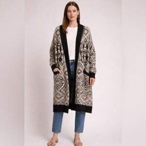 Oversized Boho Wool/Alpaca/Acrylic Cardigan